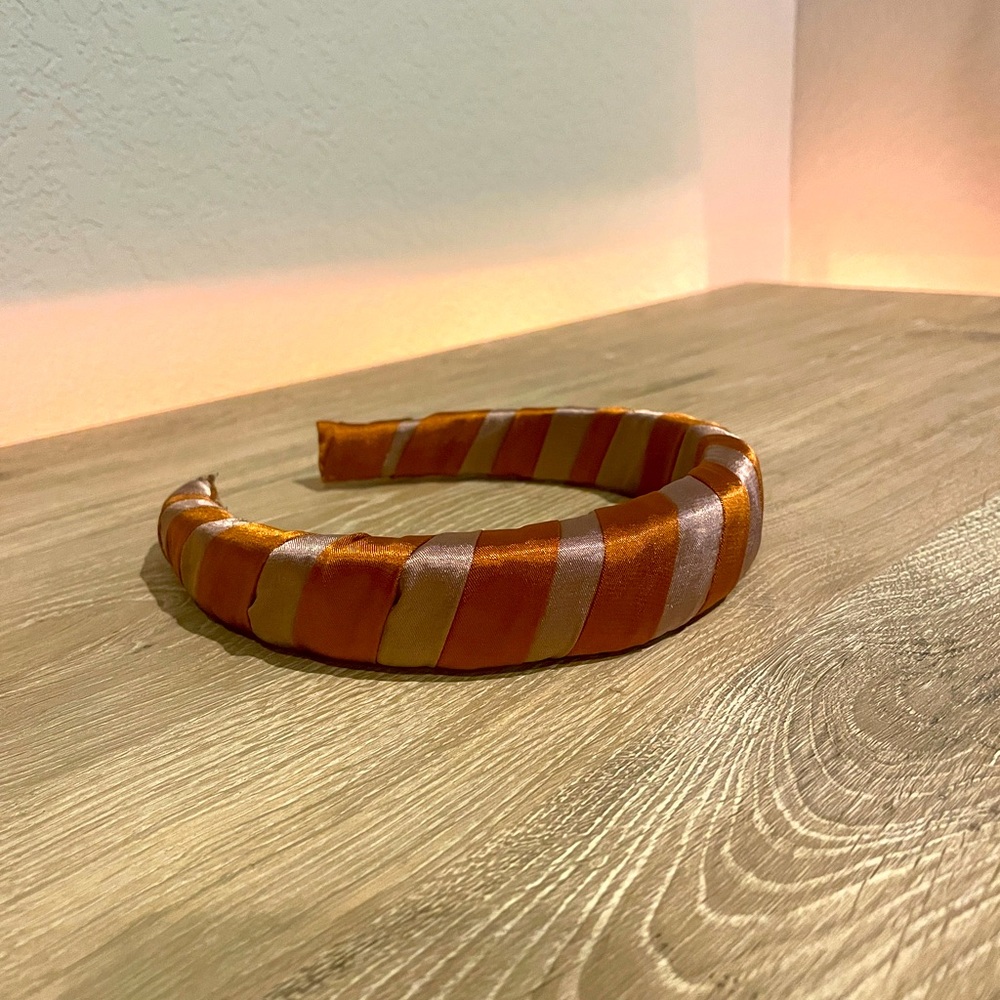 PADDED PINK AND ORANGE HEADBAND
